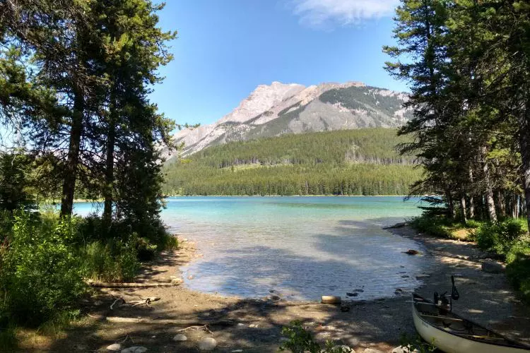 Two jack lake campground in Canada 10