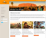 Webseite www.adventure-tours-australia.de